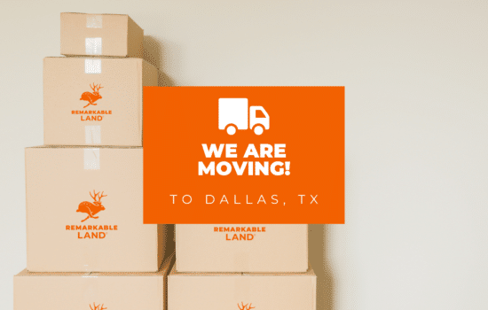 We are moving offices back to Dallas, Texas in 2021! 🚚