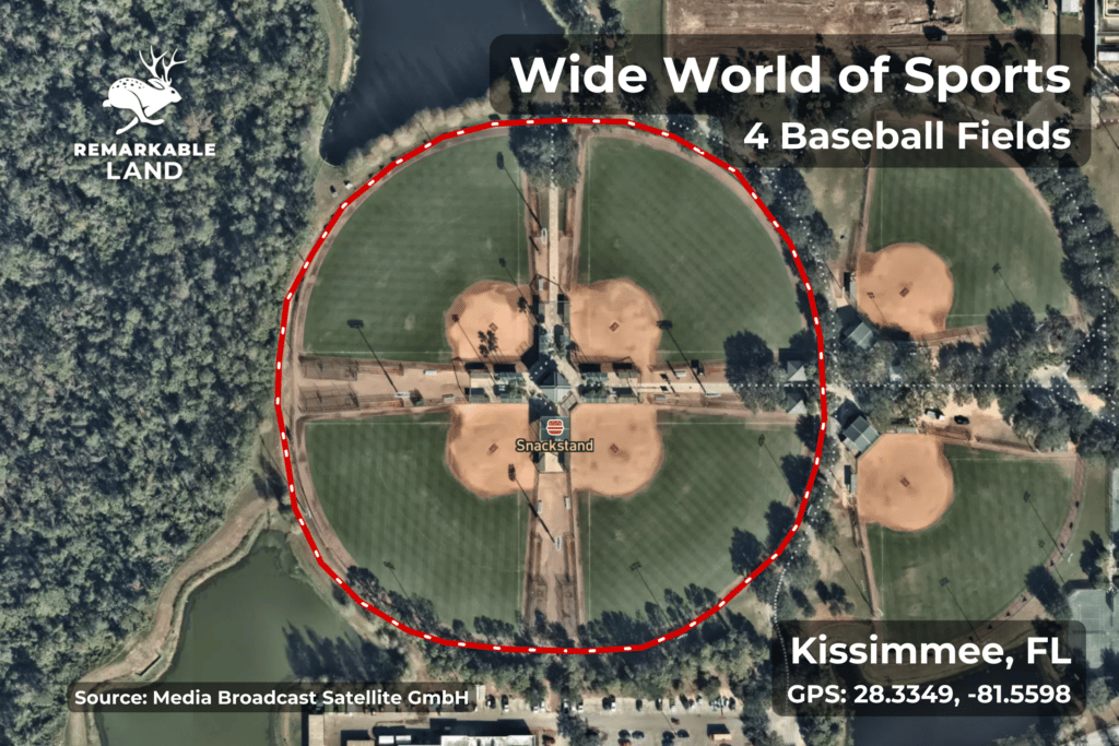 10 Acres in Florida - 4 baseball fields