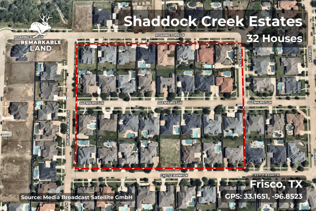 10 Acres in Frisco, TX - Shaddock Creek Estates